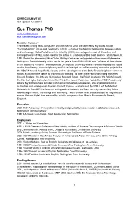 Sue Thomas, Phd Sue.Suethomas@Gmail.Com