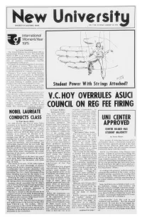 V.Choy Overrules Asuci Council on Reg Fee Firing