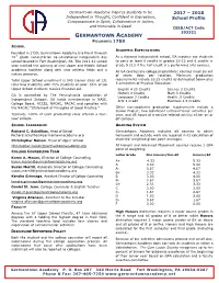 2017-18Gaprofile.Pdf