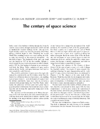 The Century of Space Science