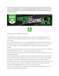 Awareness of Game Situations