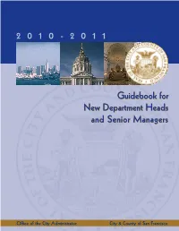 Guidebook for New Department Heads and Senior Managers