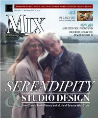 STUDIO DESIGN &John Storyk, Beth Walters and a Life of Science with Style 06.20 Contents Volume 44, Number 6