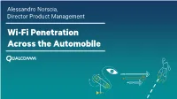 Wi-Fi Penetration Across the Automobile