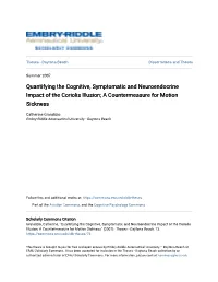 A Countermeasure for Motion Sickness