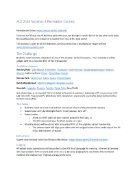 ACE 2020 Nolimits 2 Recreation Contest the Challenge