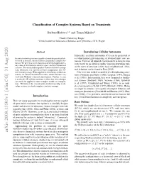 Arxiv:2008.13503V1 [Nlin.CG] 31 Aug 2020 Istic Discrete Dynamical Systems Based on Their Asymptotic Computation Time with Increasing Space Size