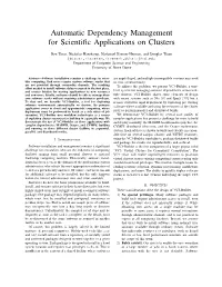 Automatic Dependency Management for Scientific Applications on Clusters