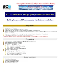 IOT) on Microcontrollers: Building Low-Power IOT Devices Using Standard Microcontrollers - Programming: Real-Time
