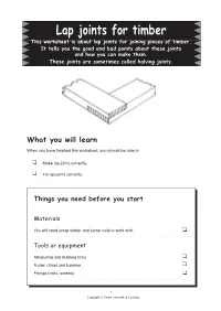 Lap Joint Worksheet.Indd