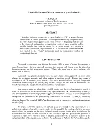 Polarizable-Vacuum (PV) Representation of General Relativity