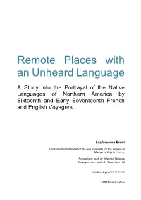Remote Places with an Unheard Language