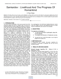 Sankardev : Livelihood and the Progress of Humankind