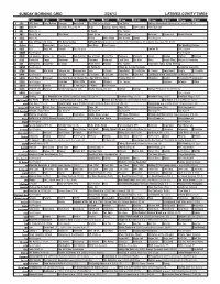Sunday Morning Grid 2/26/12 Latimes.Com/Tv Times