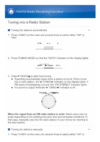 Tuning Into a Radio Station