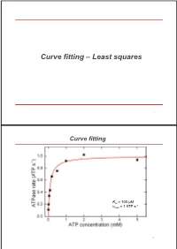 Curve Fitting – Least Squares