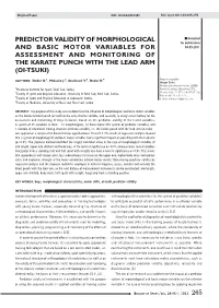 Predictor Validity of Morphological and Basic