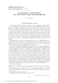 Probabilistic Combinatorics and the Recent Work of Peter Keevash
