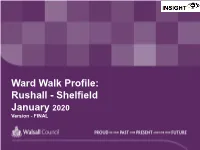 Rushall-Shelfield Ward Were Economically Active