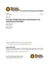 A Re-Examination of the Cyclical Theory of Social Relief