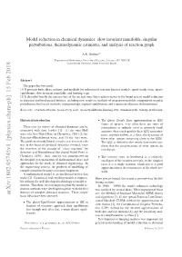Arxiv:1802.05745V1 [Physics.Chem-Ph] 15 Feb 2018 Rpitsbitdt Elsevier to Submitted Preprint Hoiso Ope Hmclratos He Simple Invented: Three Been Have Ideas Reactions