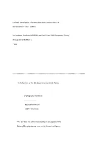 Enclosed Is the Header; the Next Three Posts Contain the 517K Flat-Text of the "1984" Polemic