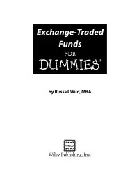 Exchange-Traded Funds for Dummies (ISBN