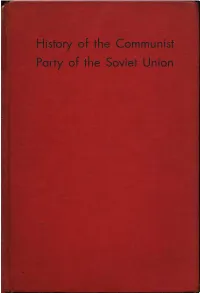 History of the Communist Party of the Soviet Union