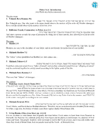 Pirkei Avot: Introduction Alex Hecht Ahecht@Torontotorah.Com