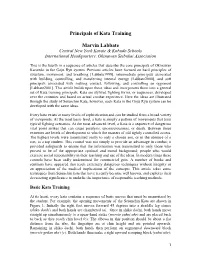 Principals of Kata Training Through Seiuchin