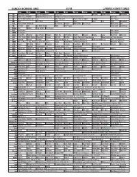 Sunday Morning Grid 4/1/18 Latimes.Com/Tv Times