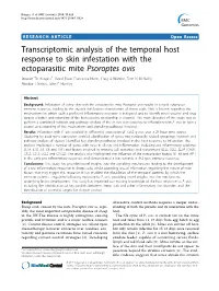 Transcriptomic Analysis of the Temporal Host Response to Skin