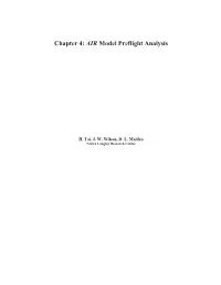 Chapter 4: AIR Model Preflight Analysis