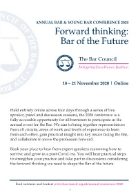 Forward Thinking: Bar of the Future