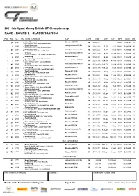 Race - Round 2 - Classification