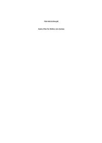 TSG Interactive Plc Game Plan for Online Live Games