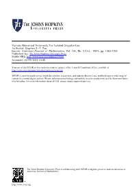 Various Numerical Invariants for Isolated Singularities Author(S): Stephen S.-T