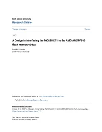 A Design in Interfacing the MC68HC11 to the AMD AM29F010 Flash Memory Chips