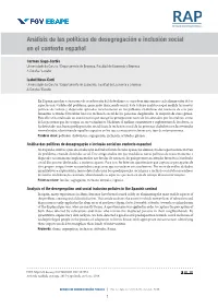 Analysis of the Desegregation and Social Inclusion Policies in The