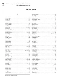 Author Index