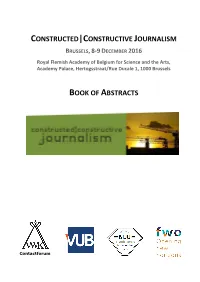 Constructive Journalism Book of Abstracts