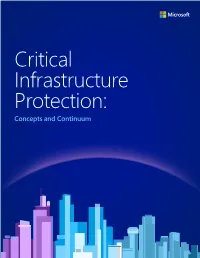 Critical Infrastructure Protection: Concepts and Continuum
