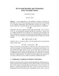 Essential' Matrix