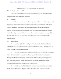 I Make This Declaration Based on My Own Personal Knowledge and If Called to Testify I Could and Would Do So Competently As Follows