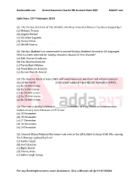 Quiz Date: 22Nd February 2020 Q1. the Forbes 2019 List