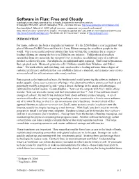 Software in Flux: Free and Cloudy a Gallaugher.Com Chapter Provided Free to Faculty & Students for Non-Commercial Use © Copyright 1997-2009, John M