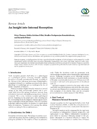 An Insight Into Internal Resorption