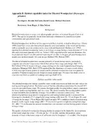 Appendix B. Habitat Capability Index for Pileated Woodpecker (Dryocopus Pileatus)