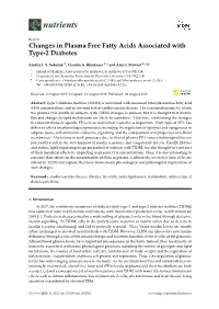 Changes in Plasma Free Fatty Acids Associated with Type-2 Diabetes