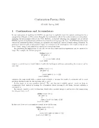 Continuation-Passing Style